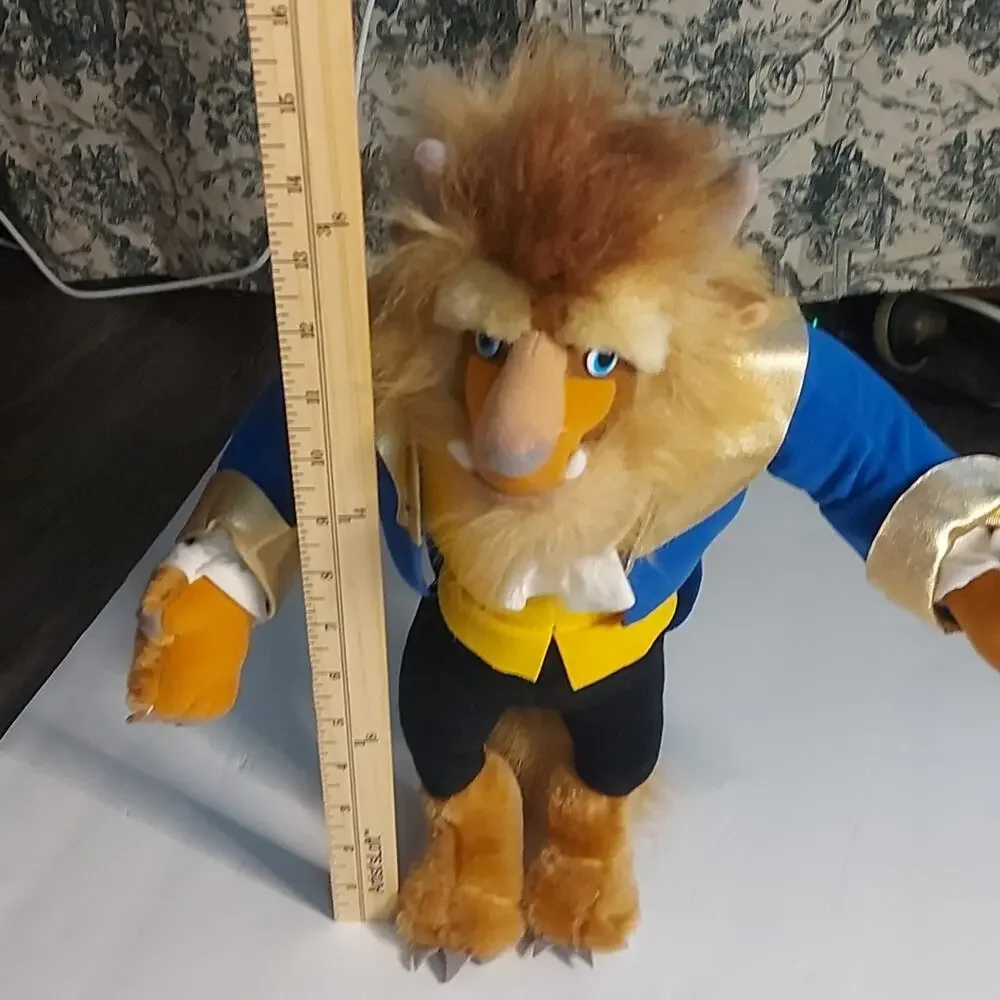 Beauty and the Beast Beast/Prince Adam Plush Disney 1992 Mattel Stuffed Animal